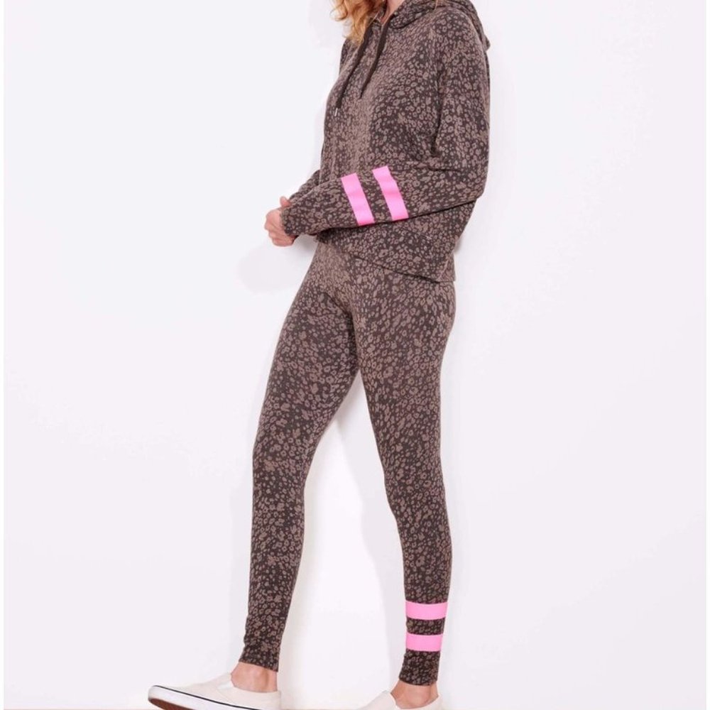 SUNDRY Stripe Floral YOGA PANT Size 1